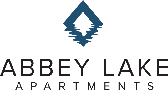 A logo for Abbey Lake Apartments is displayed.